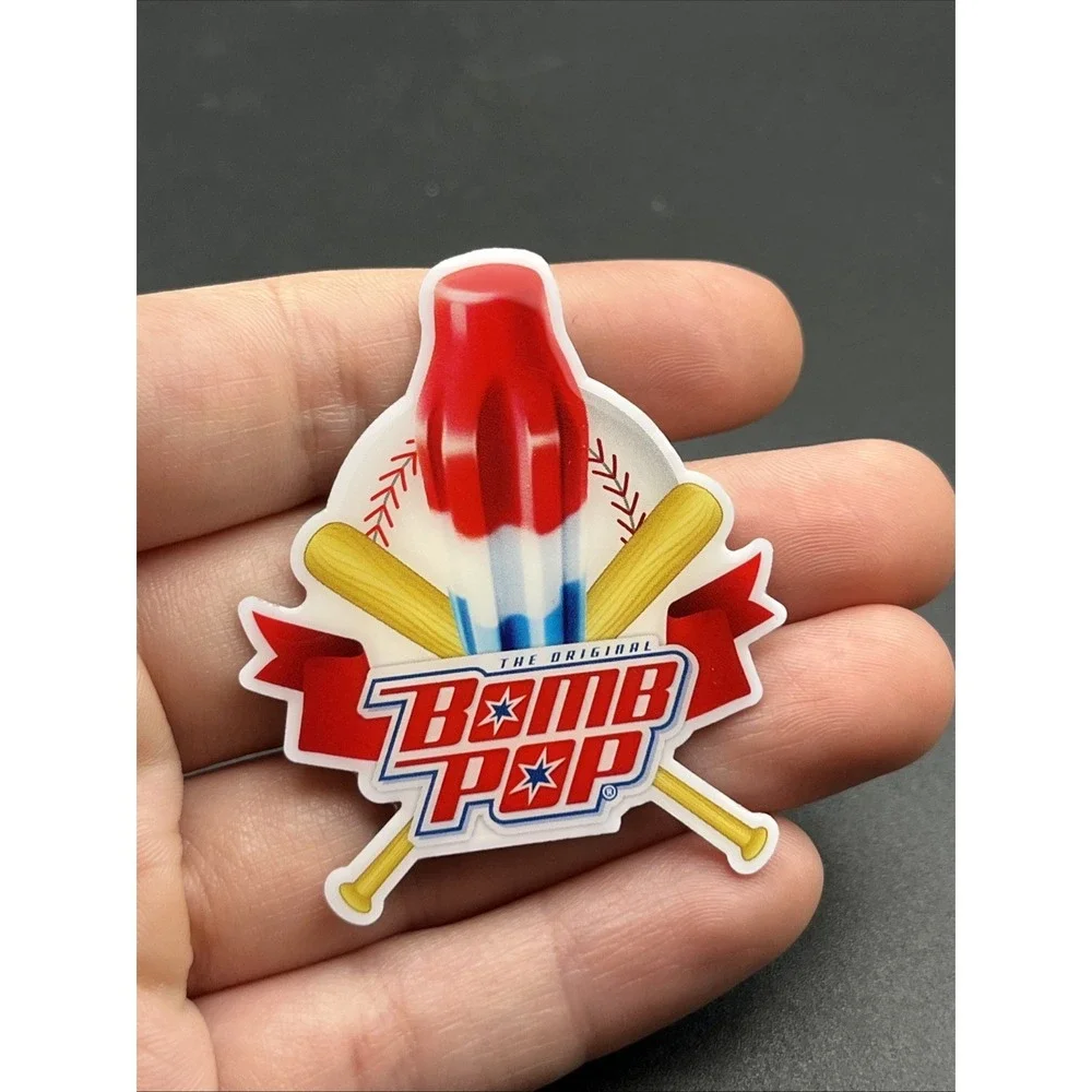 Bomb Pop Red‎ White And Blue Popsicle Little League Baseball Lapel Hat Pin